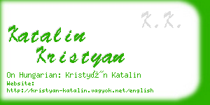 katalin kristyan business card